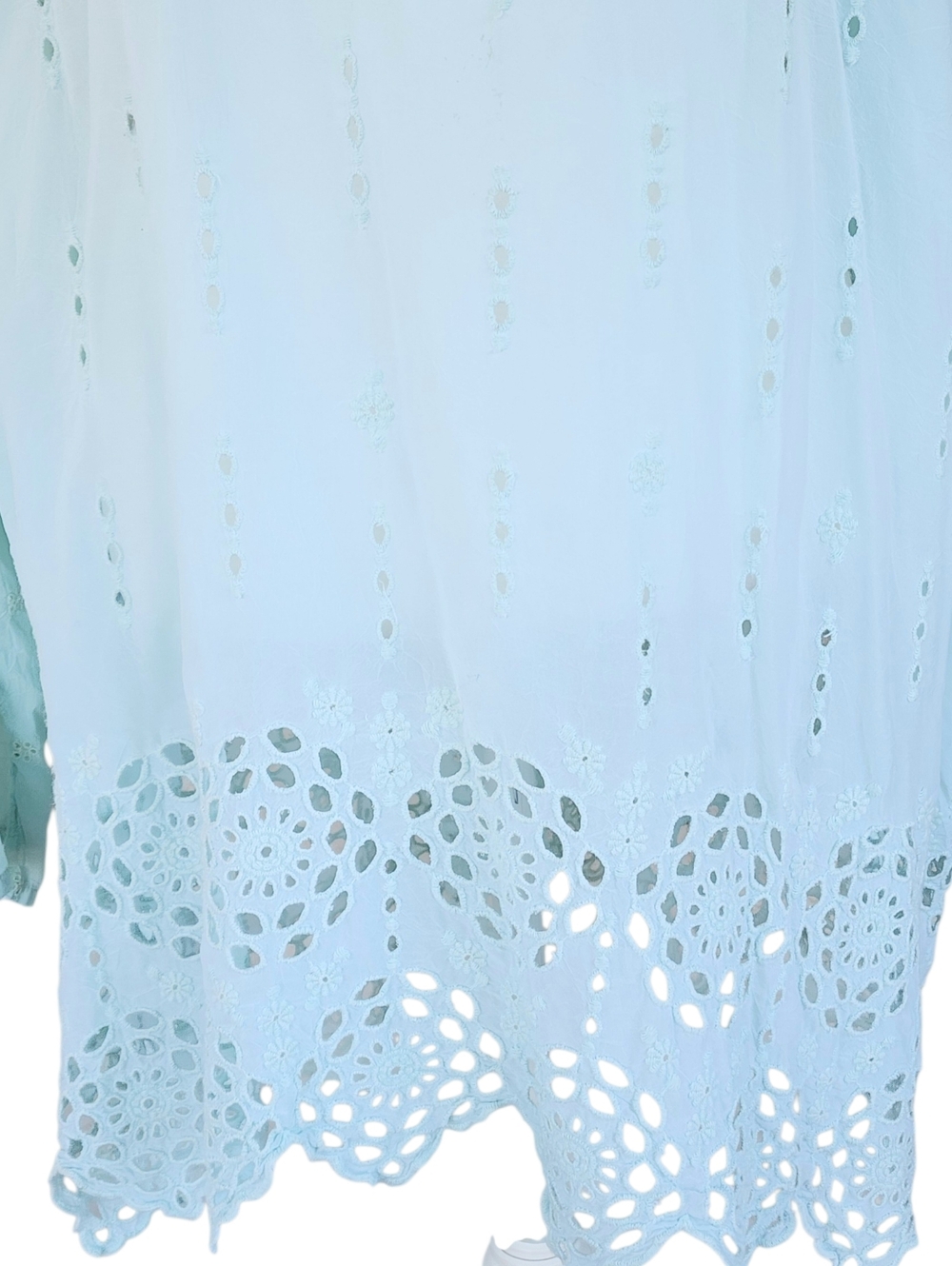 Johnny Was Embroidered Tunic in Light Blue - Picture 8 of 12
